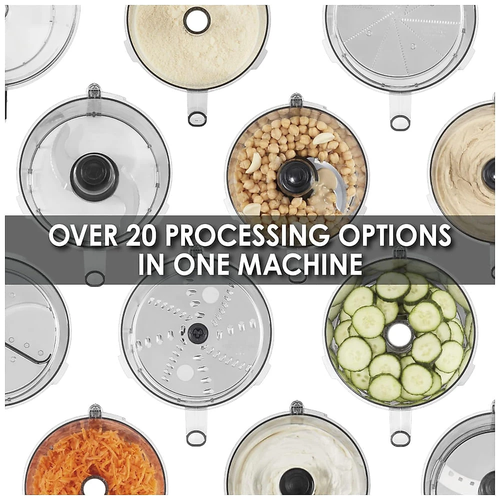 Processador de Alimentos Profissional 3,3L com Mais de 20 Opções de Processamento e Plugue de 5 a 15 Fases, 110V 7...