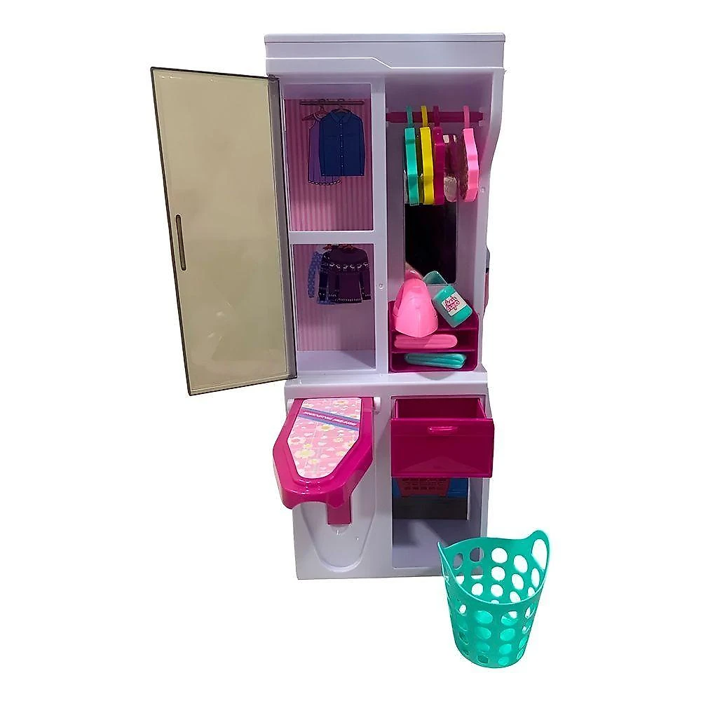 Brinquedo Lavanderia Casinha Boneca Luz Som Interativo