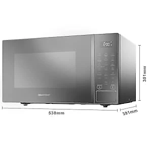 Forno de Micro-ondas Brastemp BMS46AR Alta Capacidade com 18 Receitas Pré-Programadas 32L - Prata 110V