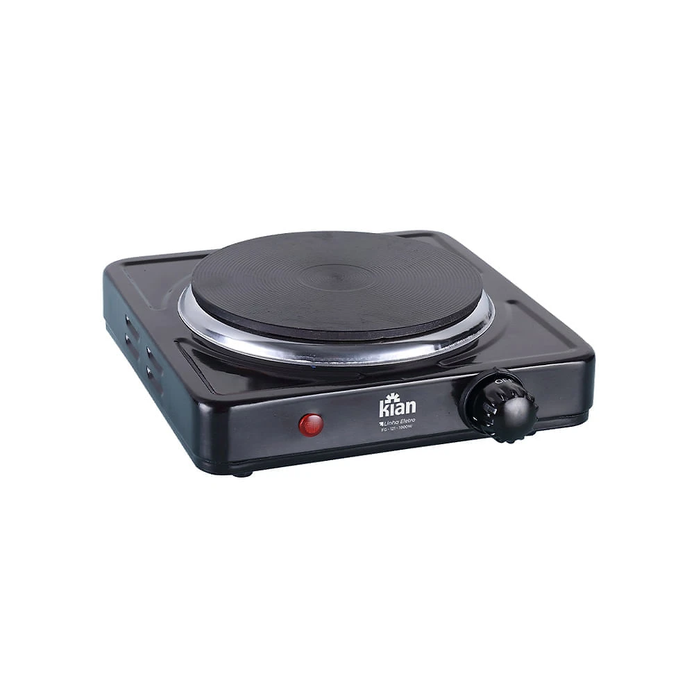 Fogão de Mesa Elétrico 1 Boca Kian FG100 Preto 127V