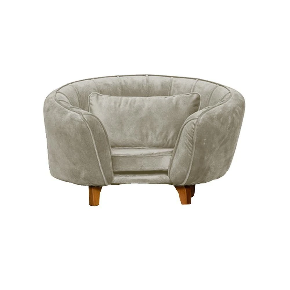 Poltrona Cama Caminha Pet Baby Laddi Veludo Bege Dvinn Bege