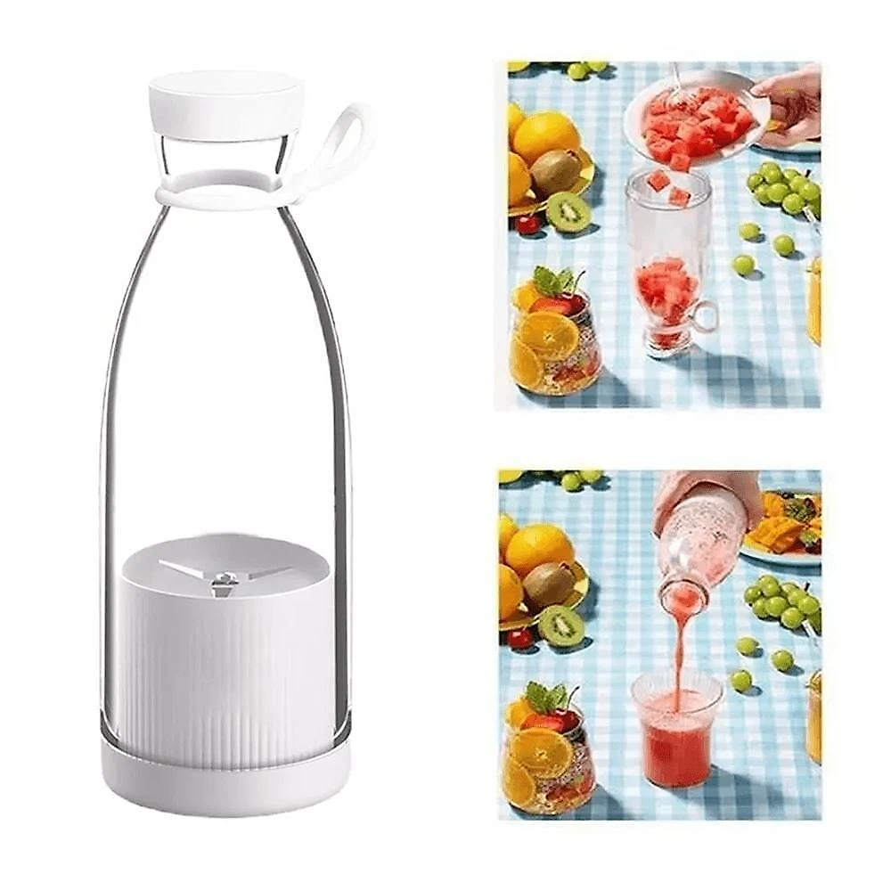 Mini Liquidificador Garrafa Portátil Mini Mixer 6 Lâminas + Cabo Usb