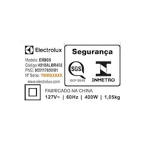 Mixer Electrolux EIB05 400W Tecnologia TruFlow Power System Preto 110V