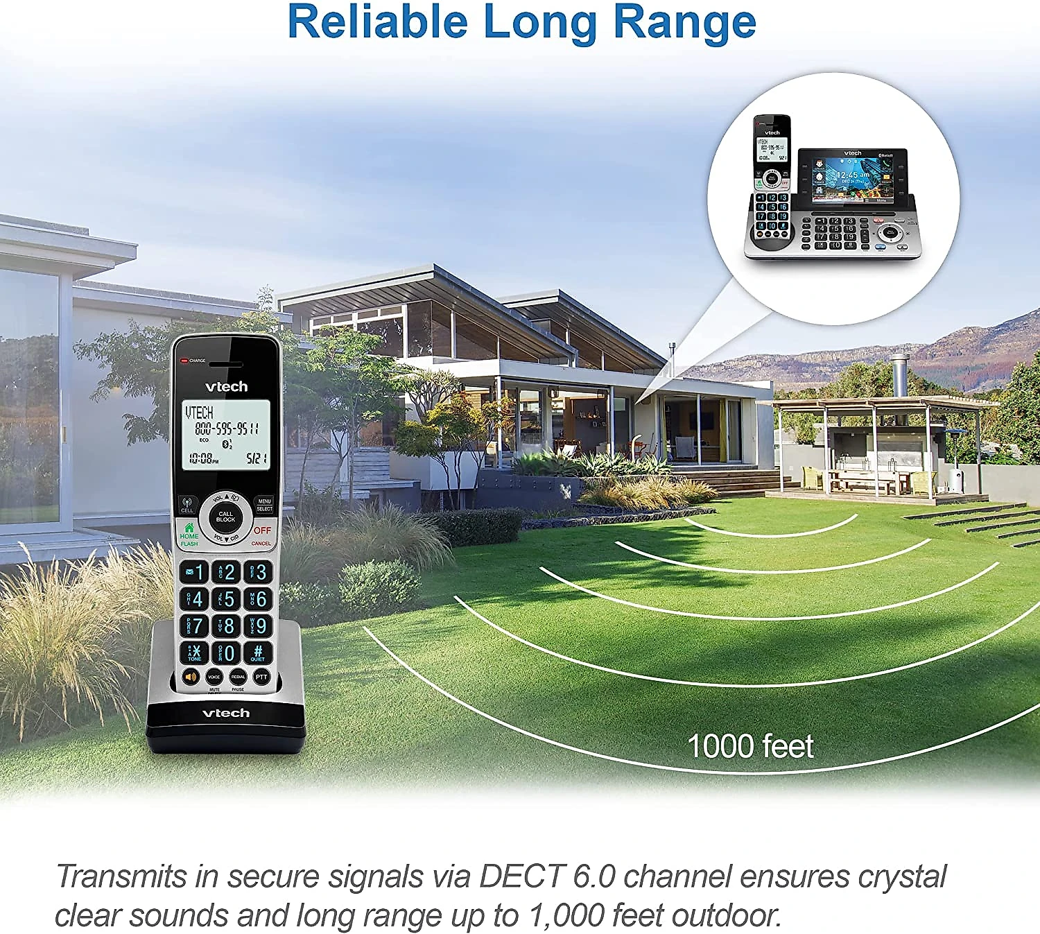 VTech IS82513 Telefone sem Fio com Sistema de Atendimento e Bloqueio de Chamada 3 Unidades