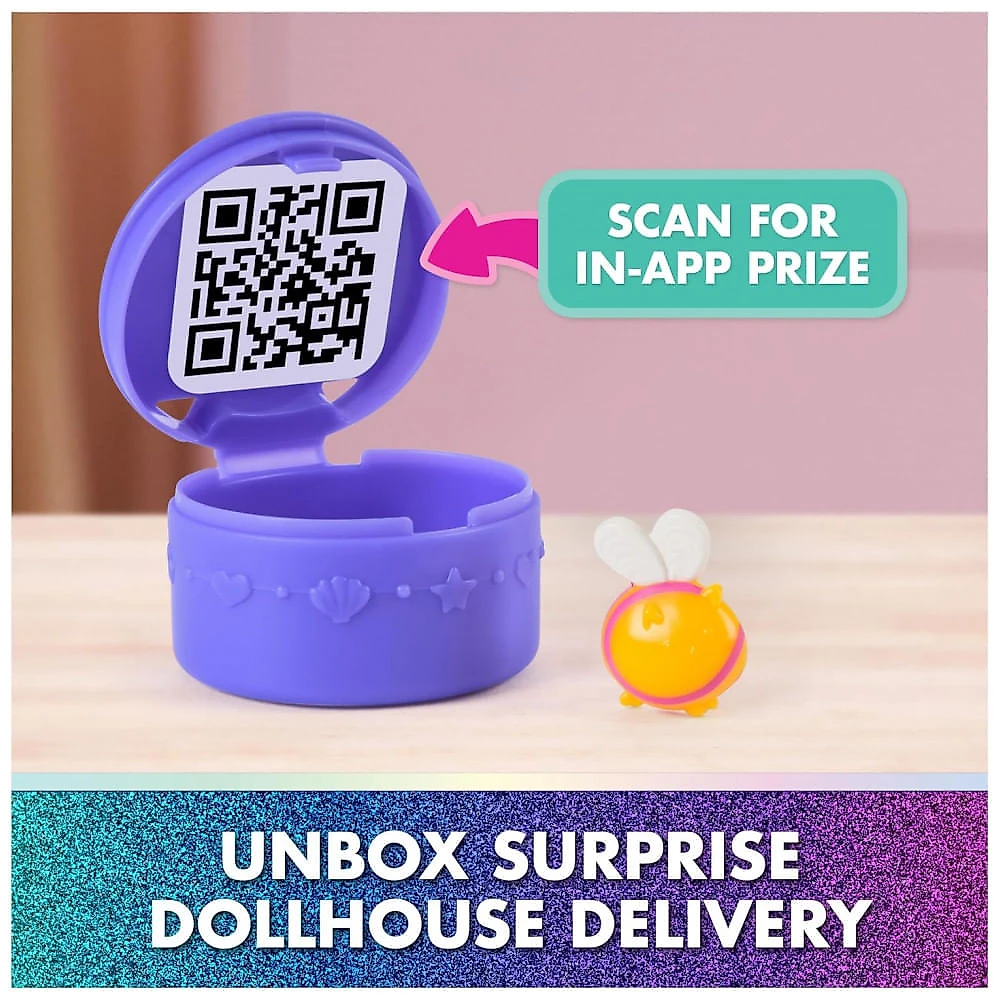 Gabbys Dollhouse, Jardim da Rainha Gatinha Fada na Sacada, com Acessórios para Boneca e Brinquedo, para Meninas e Meninos a partir de 3 anos