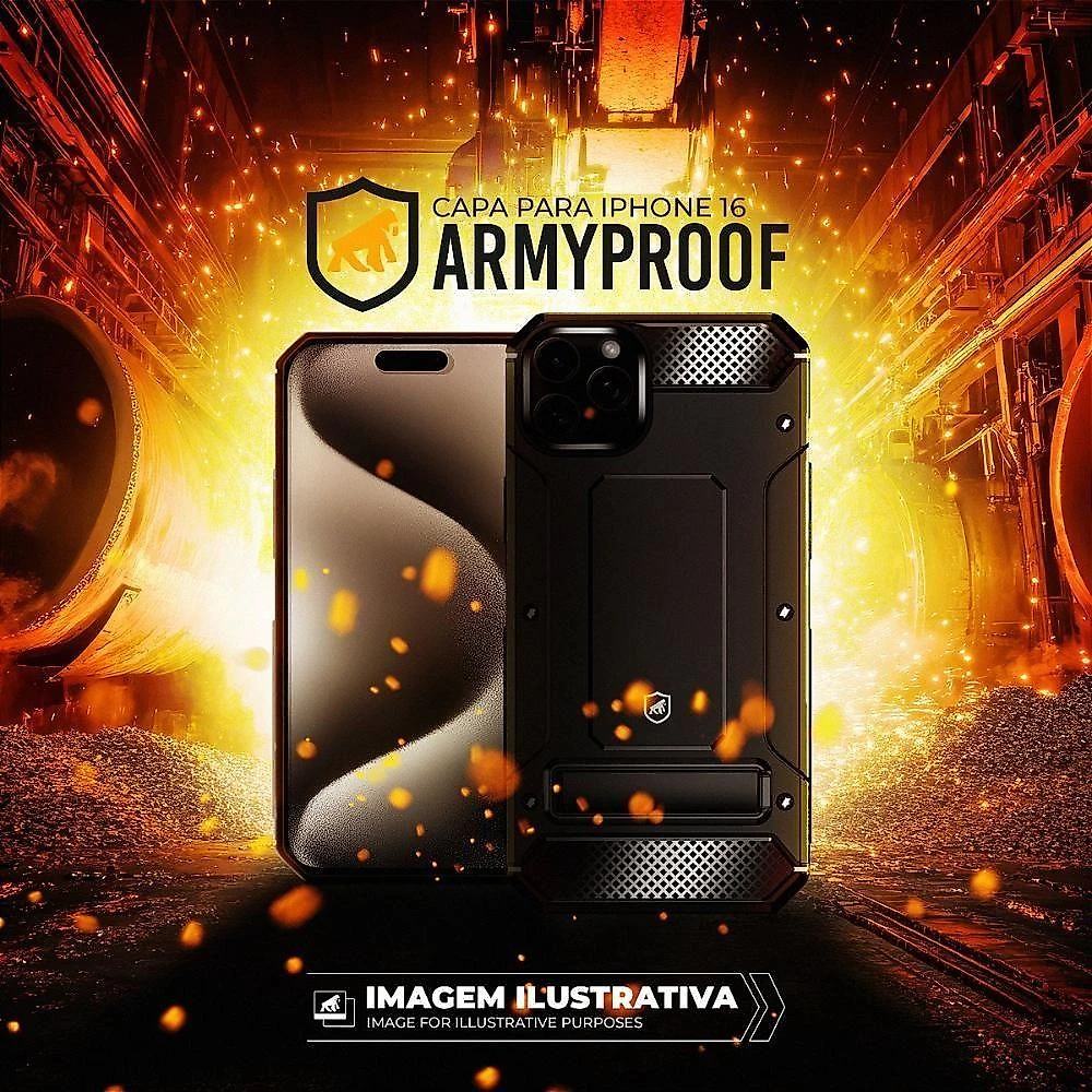 Capa Case Capinha Para Iphone 16 Plus - Armyproof - Gshield