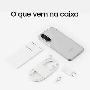 Smartphone Samsung Galaxy A56 5G Tela 6.7" 256GB Câmera Tripla 50MP Cinza + Galaxy Buds Core Branco