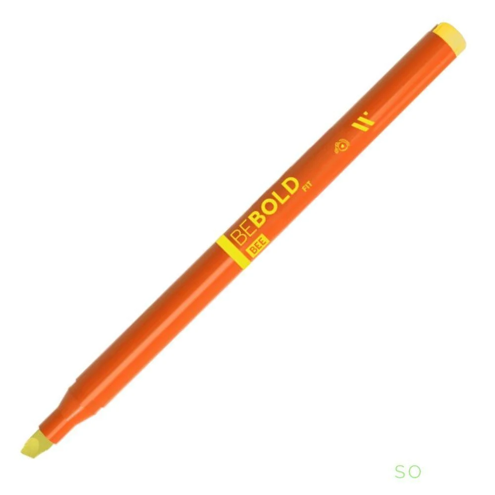 Marca-texto Newpen Be Bold Fit Bee (Verde Neon) com Ponta Chanfrada 1 Unidade Verde Neon