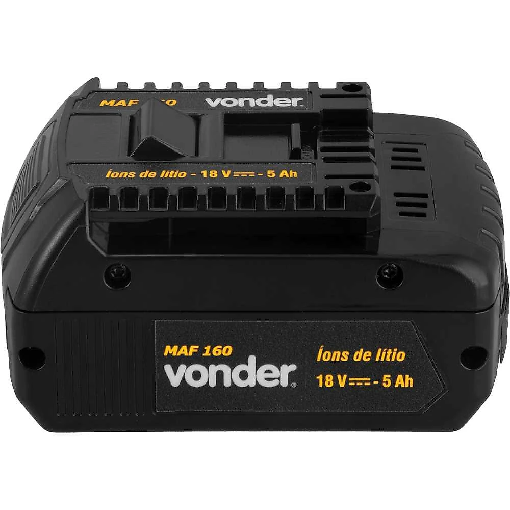 Bateria 18v 5,0ah para máquina arquear maf160/maf190 vonder Íons de lítio 0,710kg