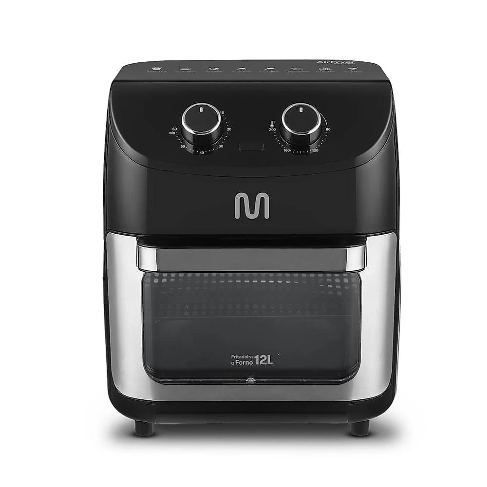 Air fryer forno 12l 1700w -127v multi - go228 preto - 220v