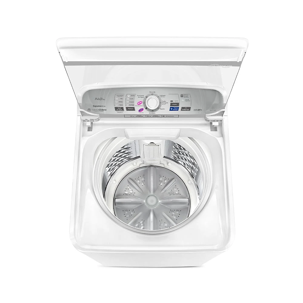 Miniatura Máquina de Lavar Panasonic função Vanish Branco mais Branco 14kg Branca - NA-F140B1W 110v