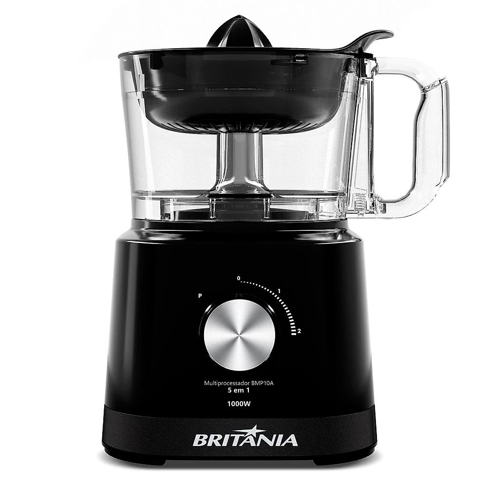 Multiprocessador 5 em 1 Britânia BMP10A, 1000 Watts, Preto - 220 Volts