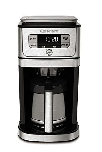 Miniatura Cafeteira Elétrica Cuisinart DGB800 Preto e Prata 110V