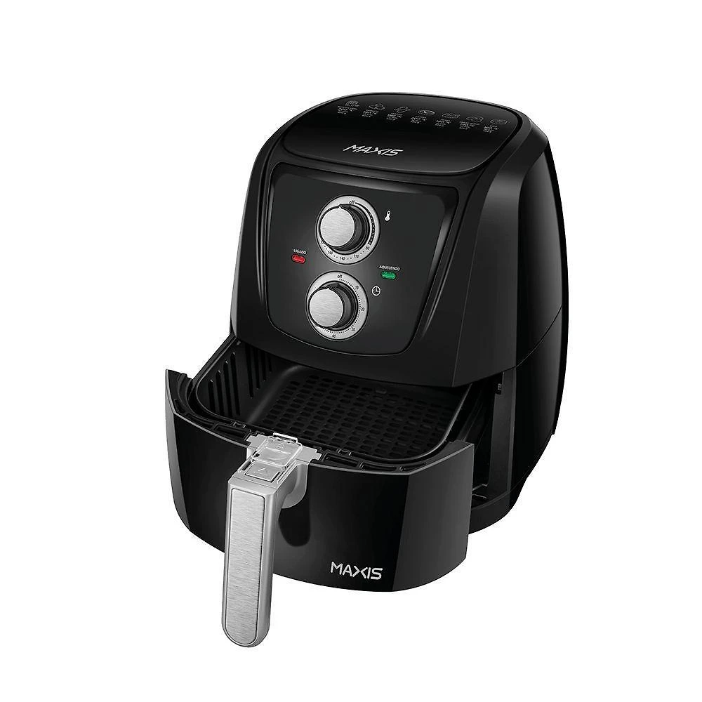 Fritadeira elétrica air fryer mondial af-01-mx 4l 1500w preto 220v com timer manual