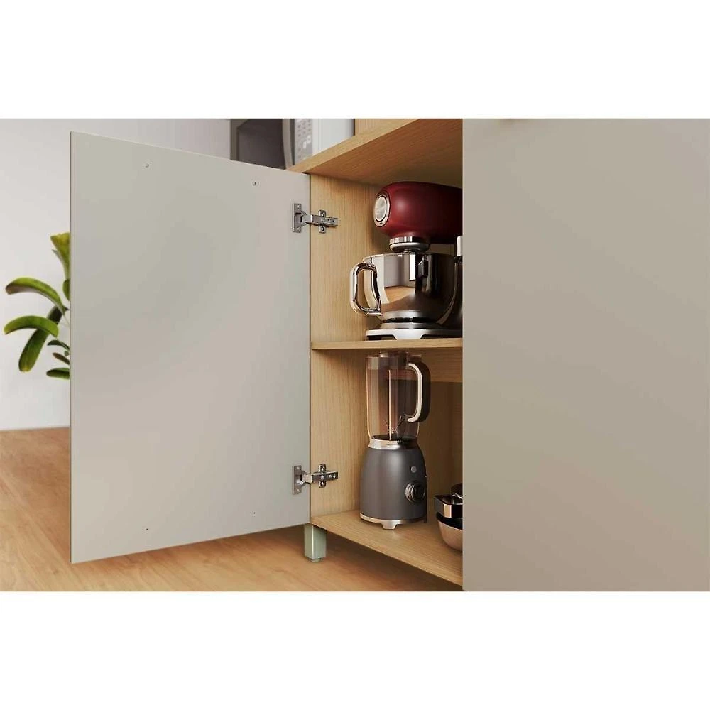 Miniatura Kit De Cozinha Compacta Nobreza C- 7 Portas E 2 Gavetas 210cm Carvalho-cinza - Nesher
