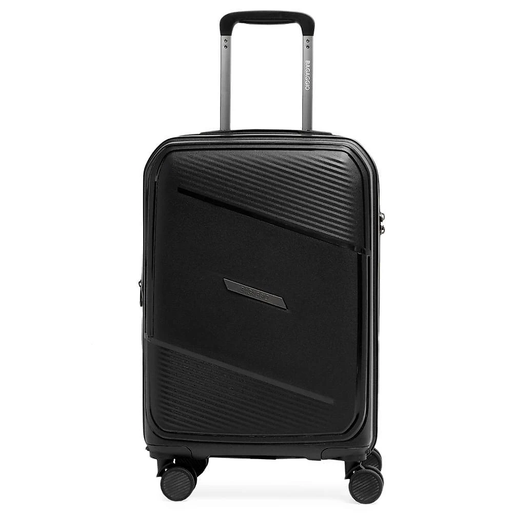 Mala de viagem pequena 10 kg polipropileno 4 rodas seul preta p