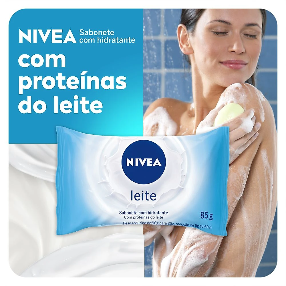 Miniatura Sabonete em Barra Nivea Leite 85g