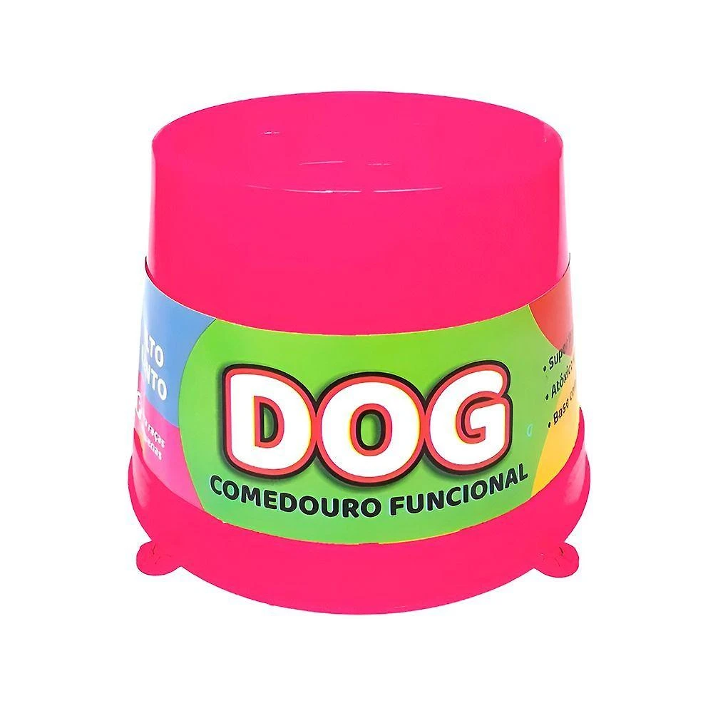 Comedouro Alto Funcional Lento Plástico Anti-formiga rosa