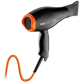 Secador de Cabelos Taiff Titanium Colors com Emissão de Íons Motor AC Profissional Preto/Laranja 2100W 110V