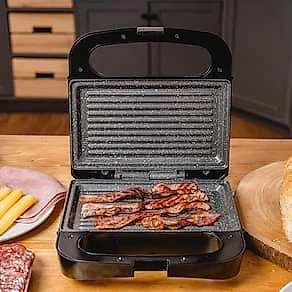 Sanduicheira Grill WAP WS750 750W Antiaderente com Acabamento Inox 110V