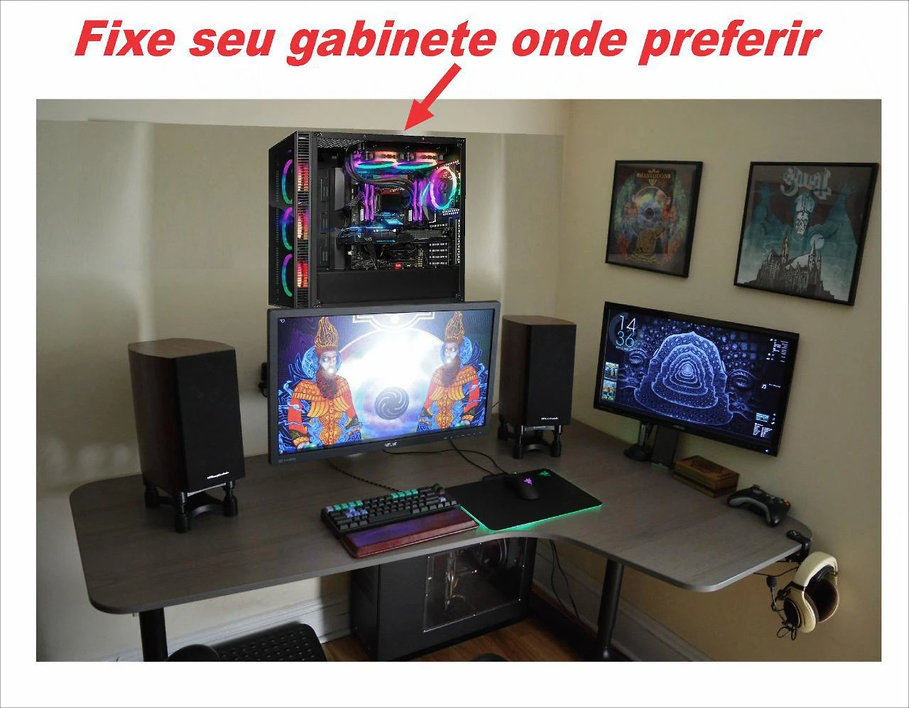 Miniatura Suporte De Parede Para Cpu Gabinete