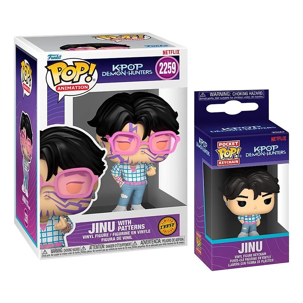 Kit Boneco Funko Pop! Guerreiras Do K-pop - Jinu+ Chaveiro