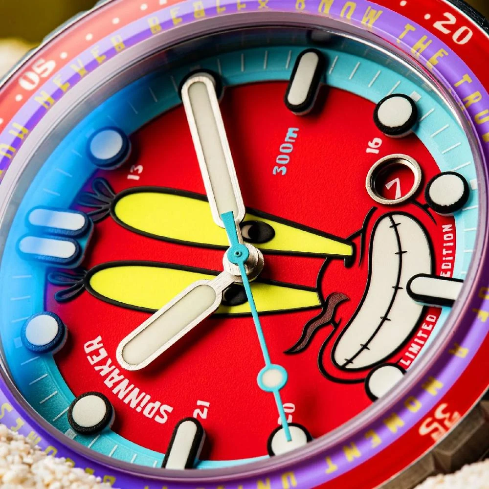 Relógio Spinnaker Hass Automatic Mr. Krabs Red 25th Limited Edition SP-5138-44