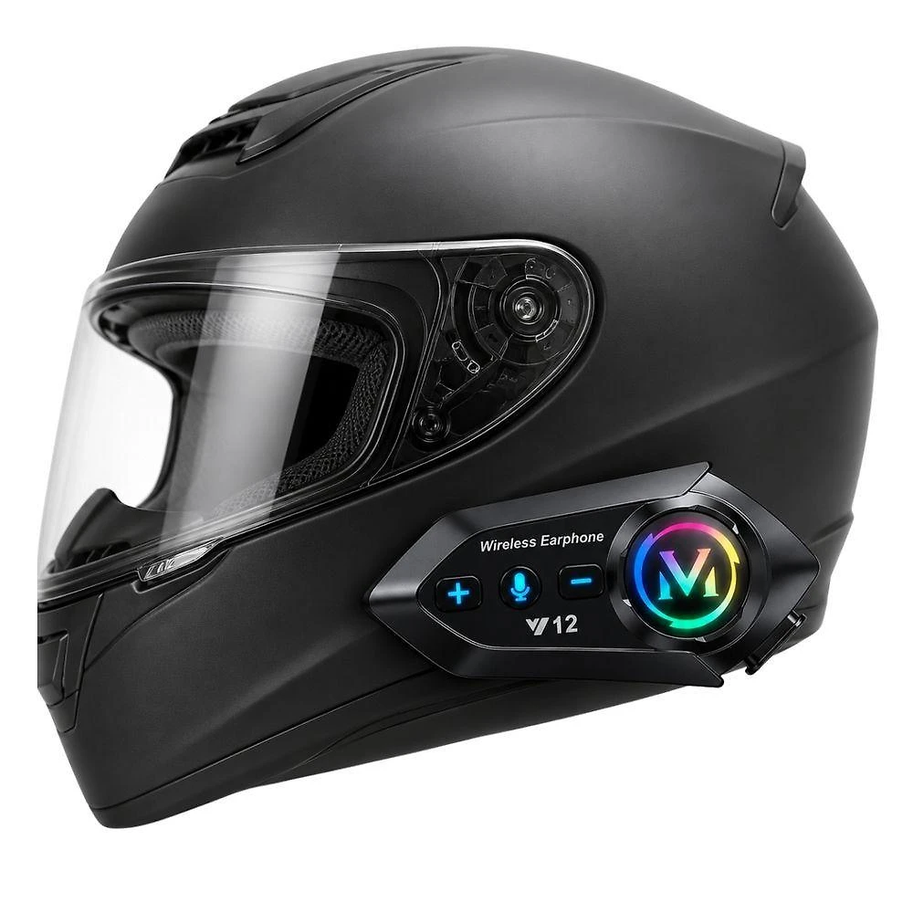 Fone para Capacete com Bluetooth MDM Esportivo Mãos Livres 5.3 Bivolt Preto