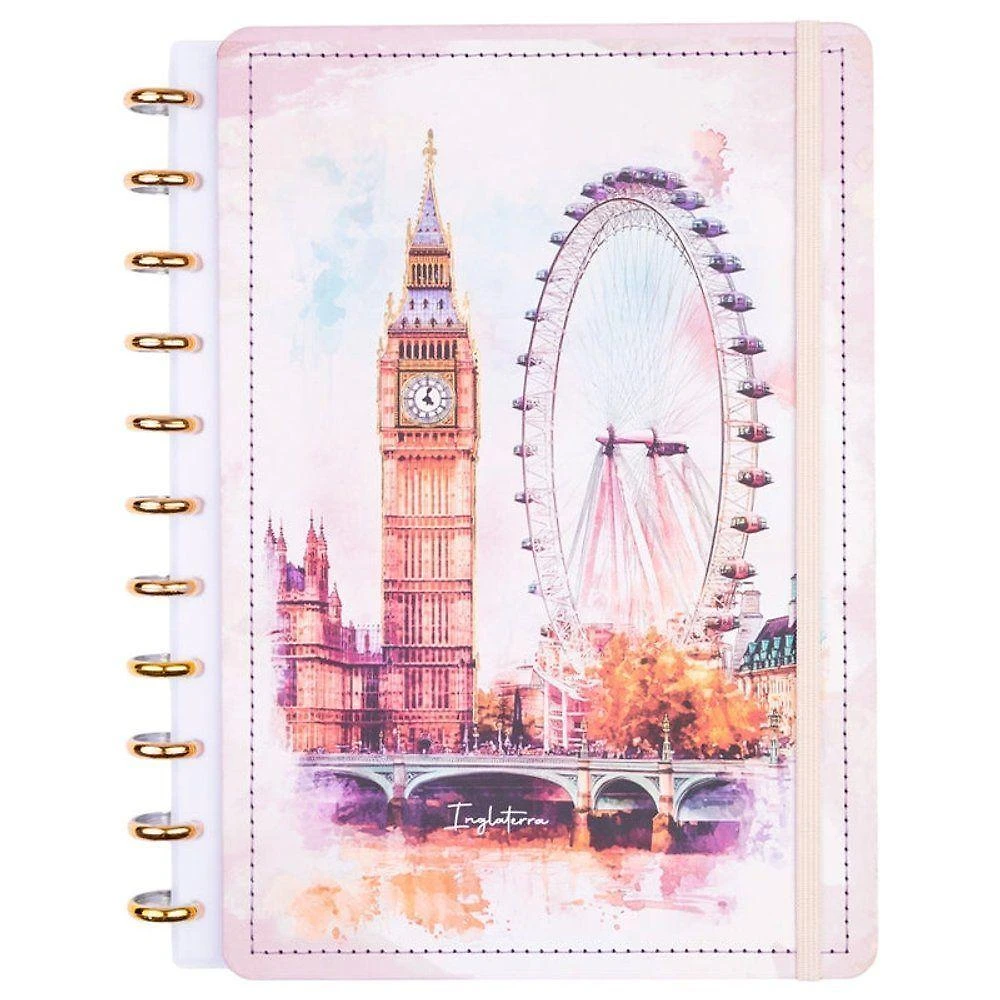 Caderno de Disco Reposicionável Disko Inglaterra g Capa Dura