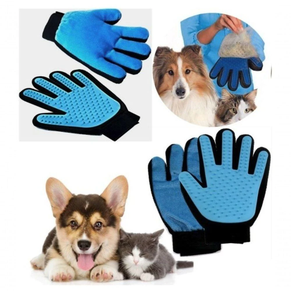 Luva Pets Escova Tira Pelos Cães E Gatos Nano Magnética