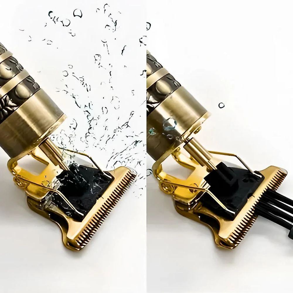 Máquina de Cortar Cabelo e Barba Utimix Profissional Lâmina Aço Inoxidável Recarregável sem Fio 5V