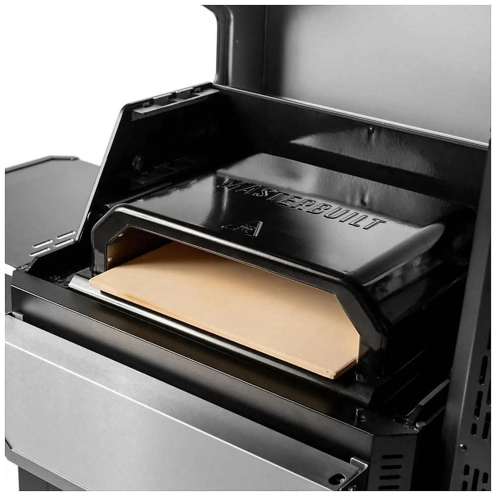 Forno de Pizza Masterbuilt Gravity Series MB20181722 Multicombustível 35,5 cm Pedra Cerâmica 360° Externo Preto
