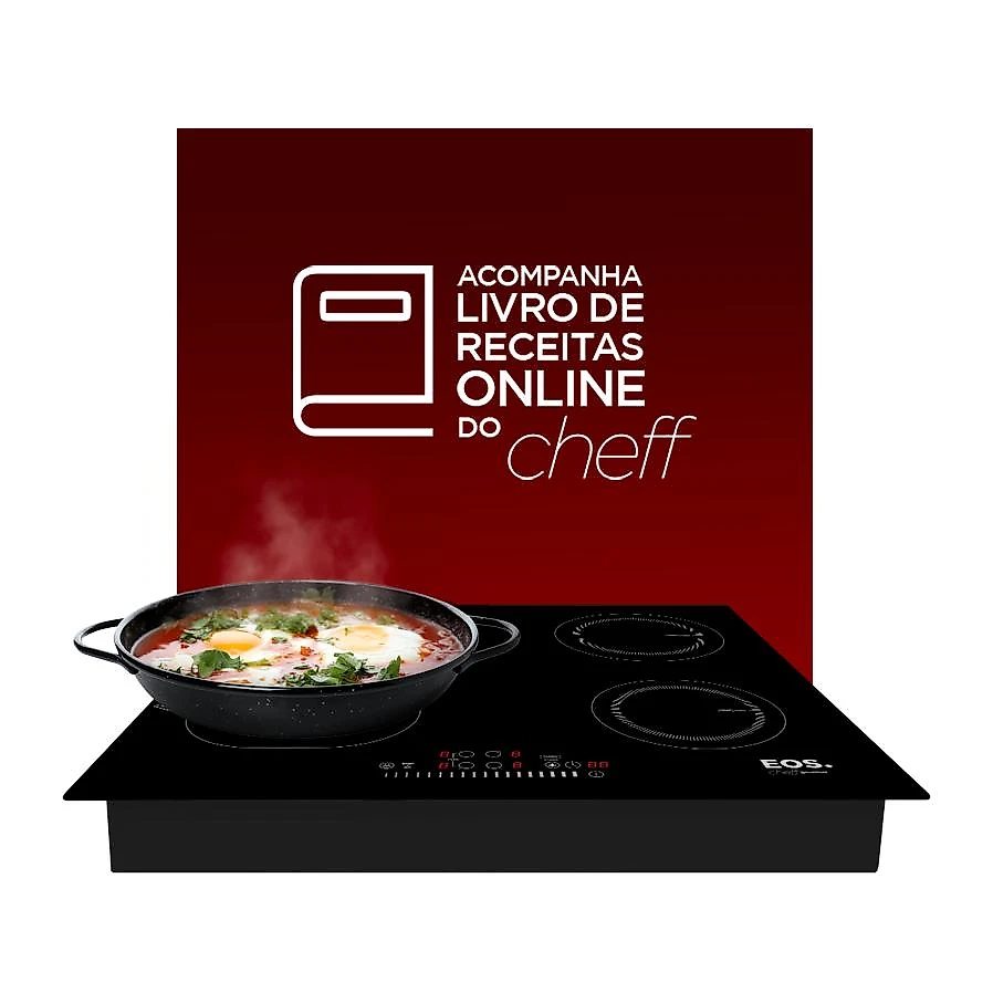 Cooktop de Indução 4 Bocas EOS Freezone 7000W ECI04EPF 220V