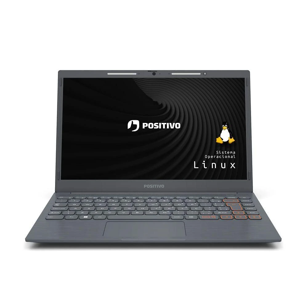 Notebook Positivo Vision C14 Intel® Celeron® Linux 4gb 128gb Emmc 14” Hd Lumina Bar – Cinza