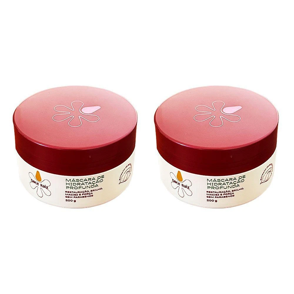 Kit 2 Mascara De Hidratacao Profunda Doce Raiz 200g De Extrato De Batata Doce