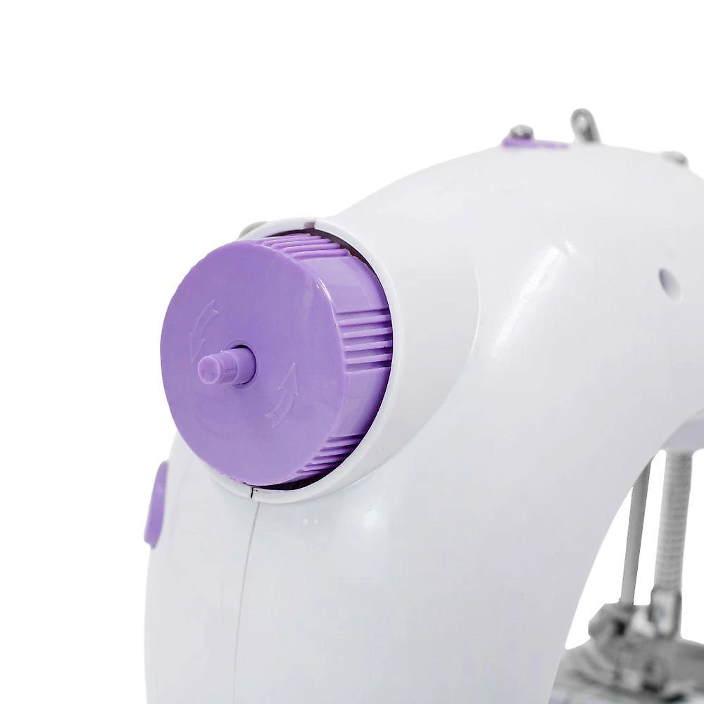 Mini Máquina De Costura Reta Portátil Bivolt Doméstica Compacta Branco