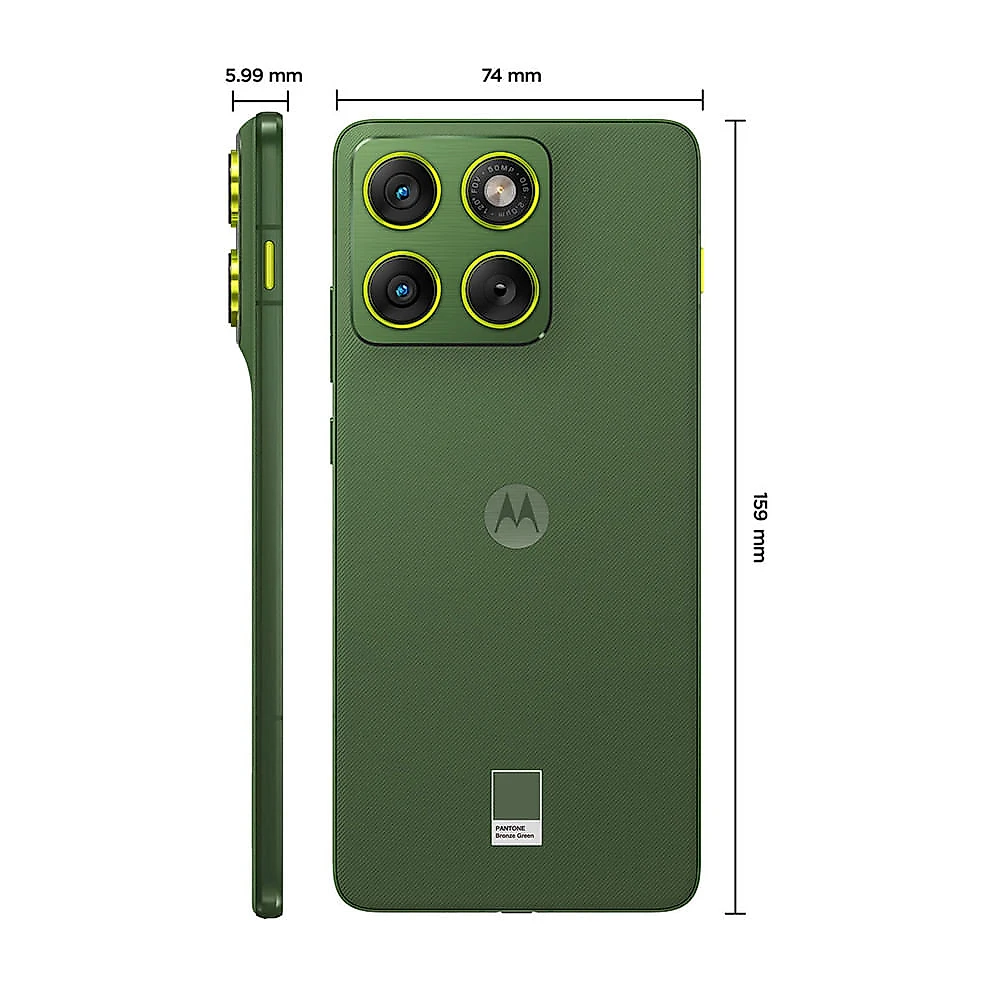 Smartphone Motorola Edge 70 5G 512GB 24GB (12GB RAM+12GB RAM Boost) Ultrafino 3 Câmeras 50MP Tela 1.5K Bronze Green