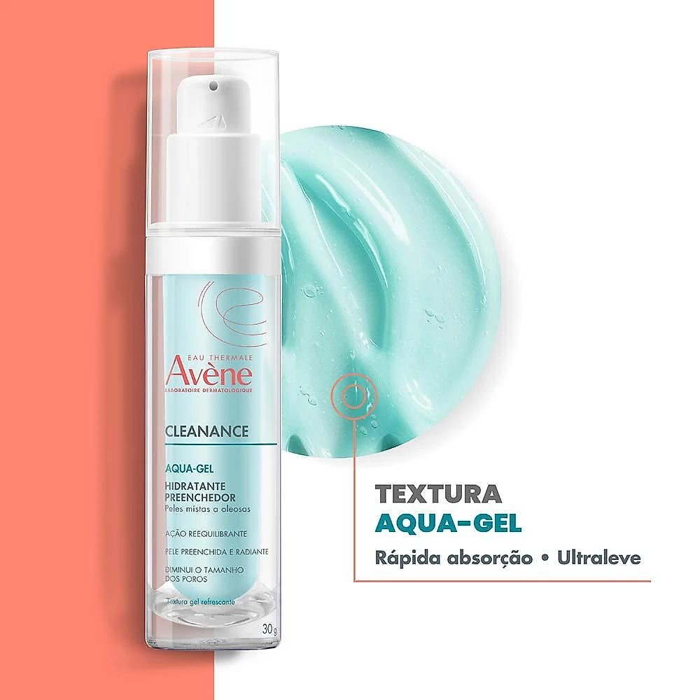 Hidratante facial eau thermale avène cleanance - aqua-gel 30g