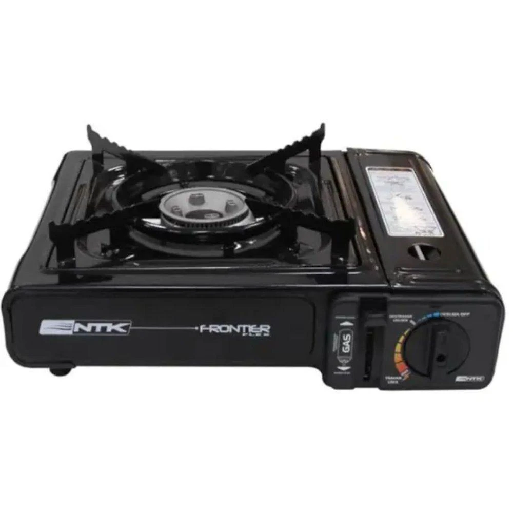 Fogareiro de Mesa Frontier com Ignição Eletrônica Piezo e Chama Regulável Preto Nautika