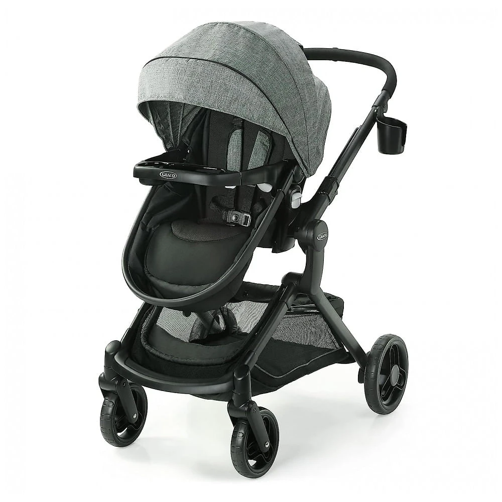 Carrinho de bebê Graco Modes Nest com Assento reversível e Altura Ajustável, Cinza