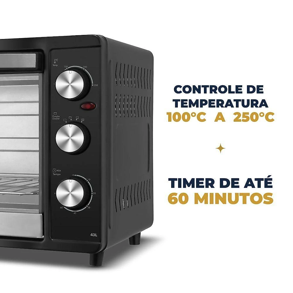 Forno Elétrico 43L Britânia BFE43 Dupla Resistência 220V