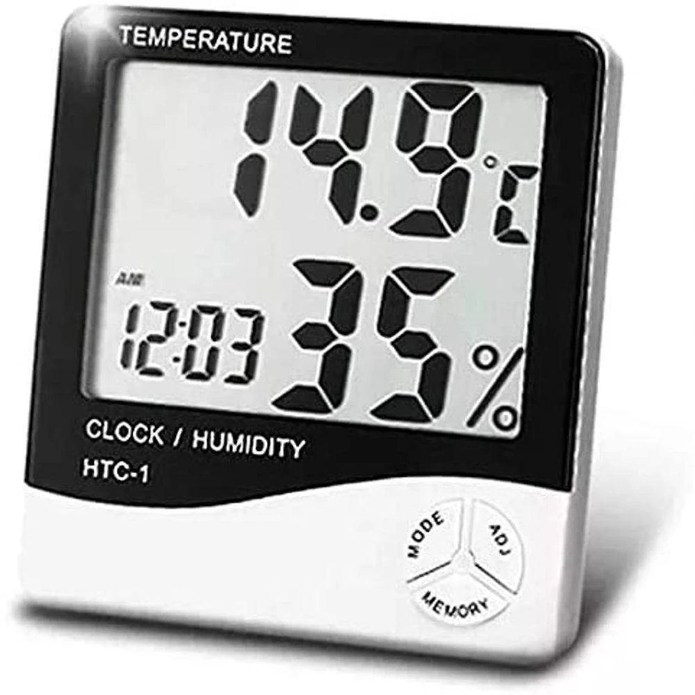 Relógio Termo Higrômetro Temperatura E Umidade Pd003 Tomate