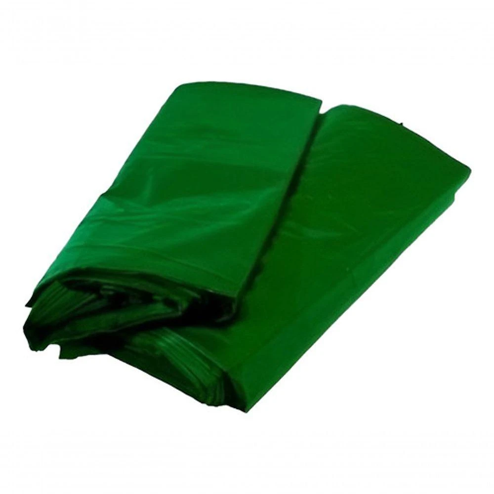 Saco para Lixo Saco de Lixo Verde P Reciclagem Vidro 100L Reciclado Reforçado Doméstico e Comercial