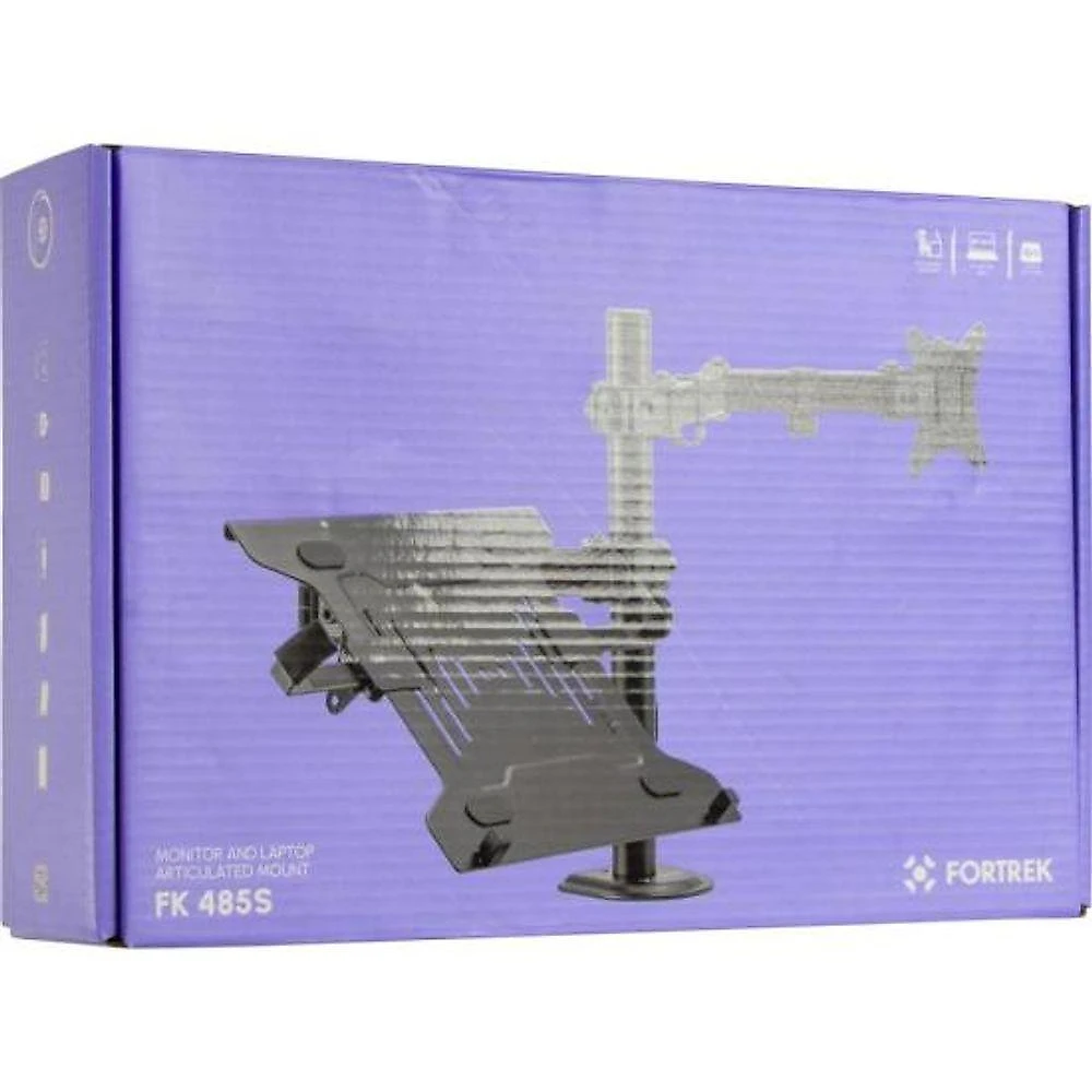 Suporte Articulado para Monitor e Notebook FK 485S para Telas 17" a 32" com Ajuste Ergonômico Preto