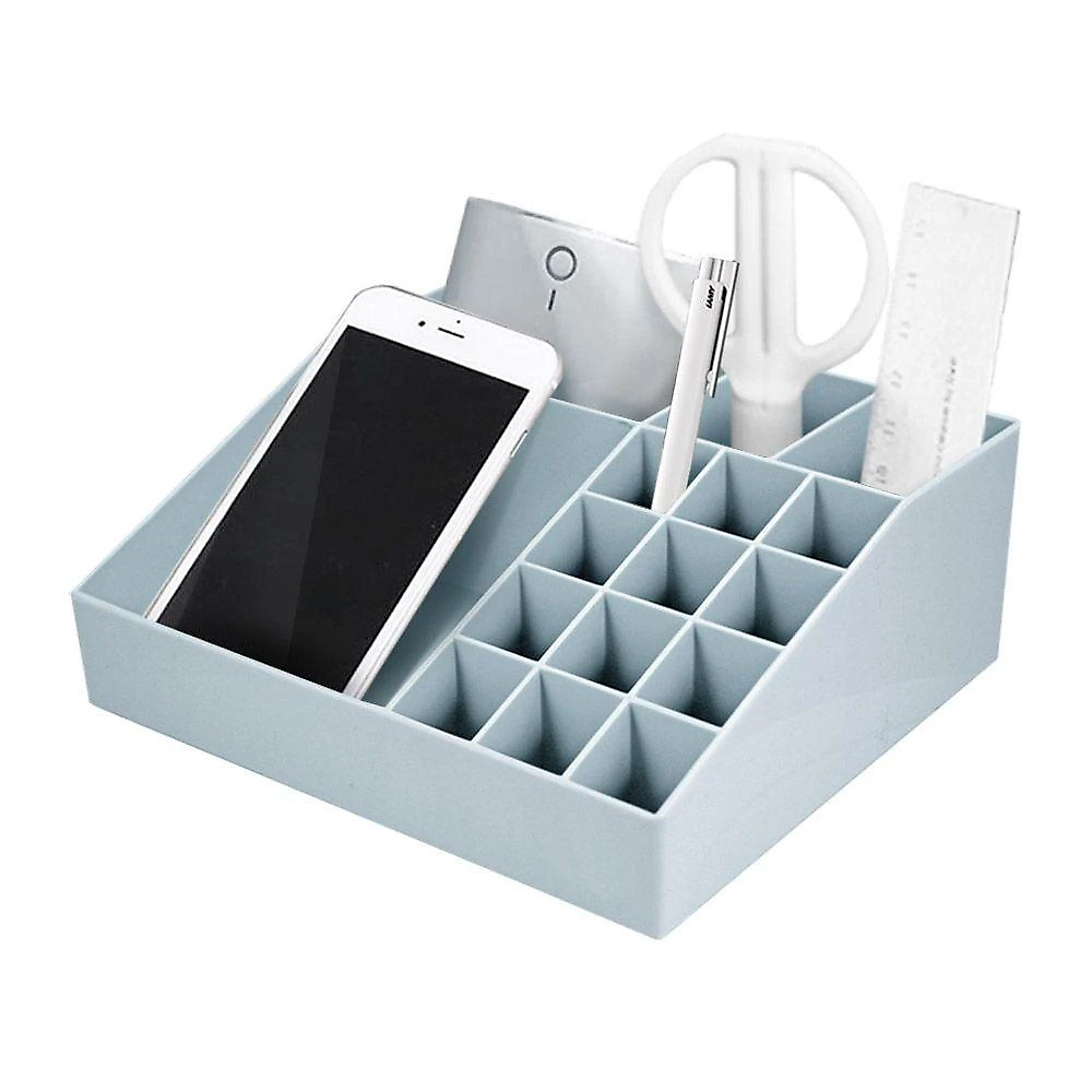 Conjunto Organizador Multi-uso E Multi Funcional De Mesa Azul