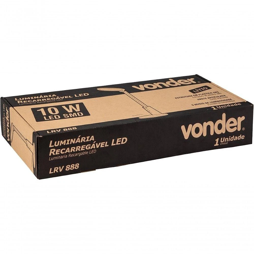 Luminárias Recarregáveis Lrv 888 Vonder