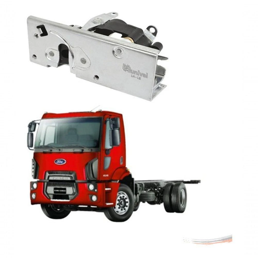 Fechadura Elétrica de Porta Esquerda Modelo F103 Ford Cargo G2 Após 2013 com Trava Integrada