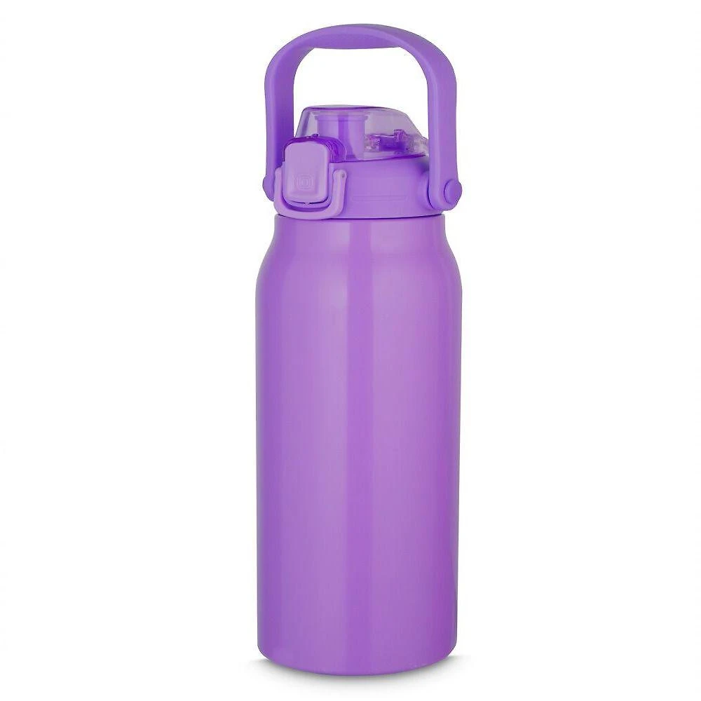 Garrafa Térmica Litrão com Alça e Bico Parede Dupla Aço Inox Roxo 1,5L