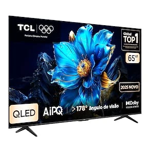 Miniatura Smart TV 65” TCL QLED 4K Ultra HD 65P7K com Sistema Operacional Google TV, HDR10+, HDMI 2.1, Chromecast built-in, Dolby Vision e Atmos