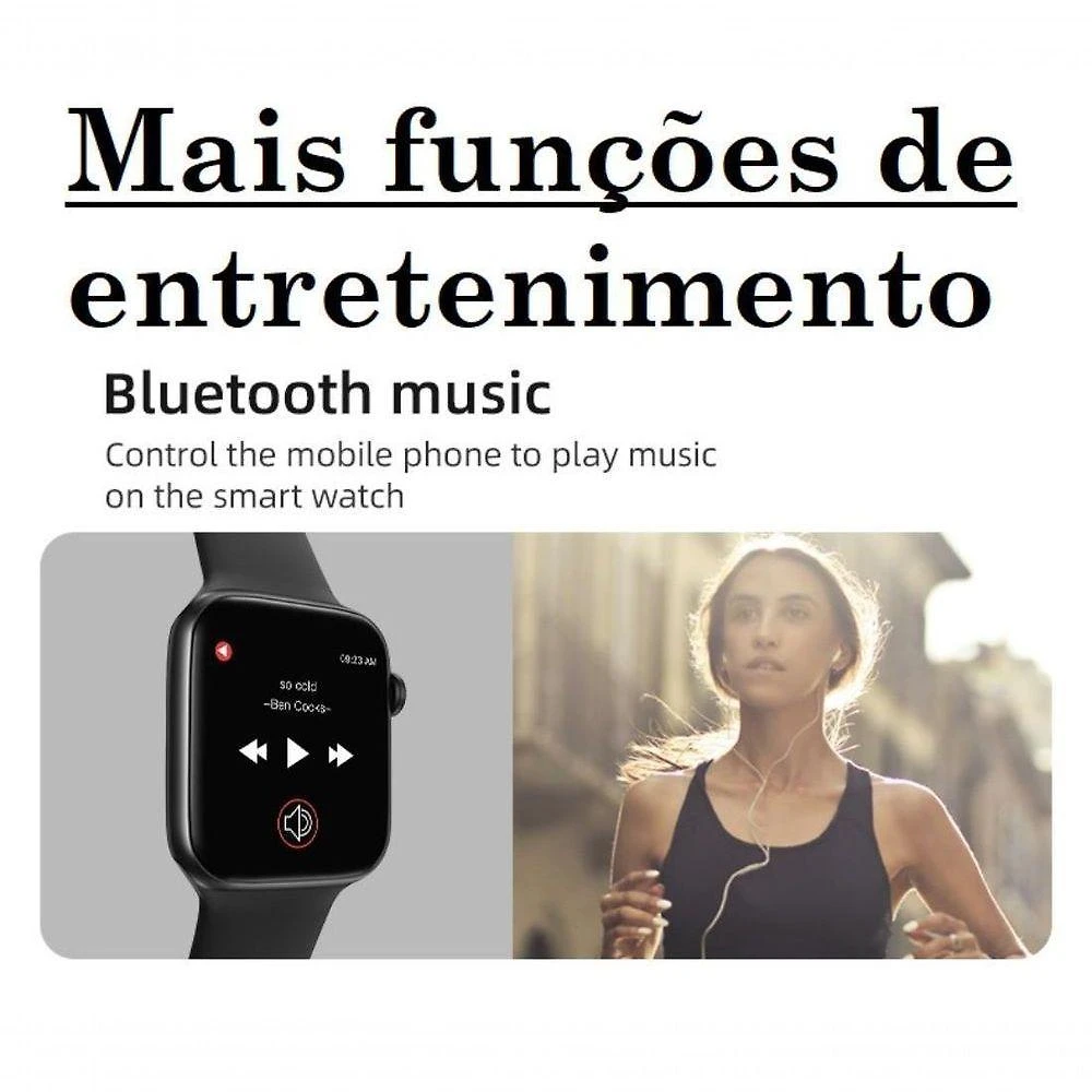 Miniatura Smartwatch Relogio Rosa Nf Relógio Bracelete